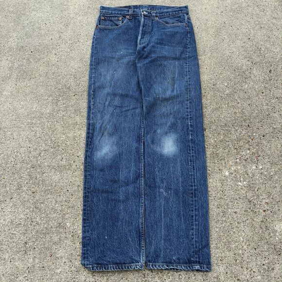 Levi's Other - Vintage 80s Levis 501xx Jeans Mens 30x32 Button Fly USA Made Dark Wash Indigo